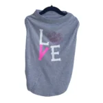 dogt gray lpawve pink